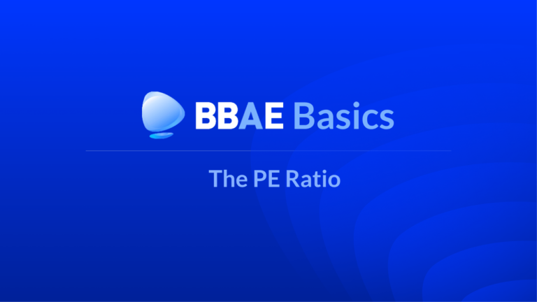 Image representing blog post BBAE Basics: The PE Ratio
