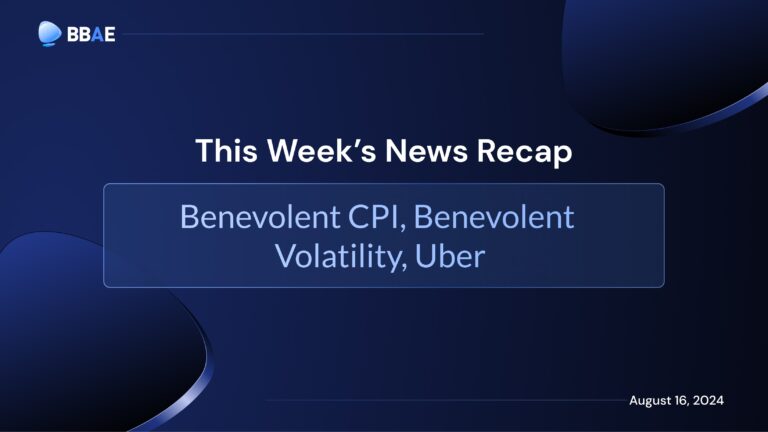 Image representing blog post Weekly Roundup: Benevolent CPI, Benevolent Volatility, Uber