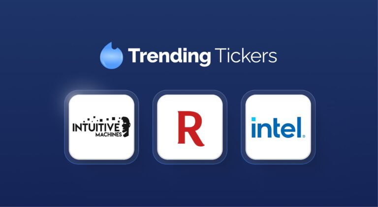 Image representing blog post Trending Tickers: $LUNR Landing Setback, $RDFN Buyout, and $INTC’s New CEO