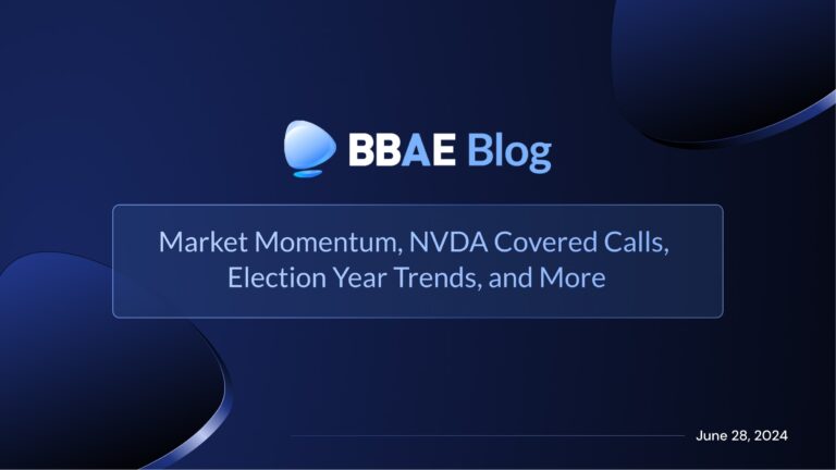 Image representing blog post Market Momentum, NVDA Covered Calls, Election Year Trends, and More