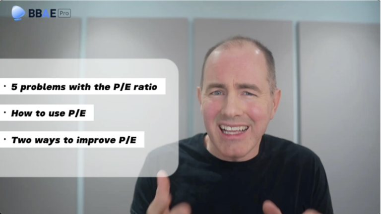 Image representing blog post BBAE Basics: P/E Ratio Video Explainer